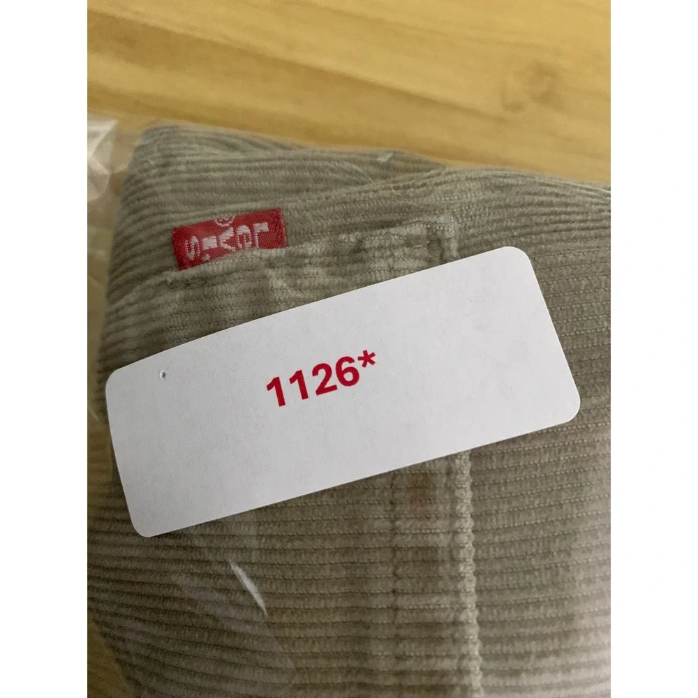 Vintage Levis 505 Corduroy Pants Mens 32x36 Beige Straight Leg Y2K Fall Preppy